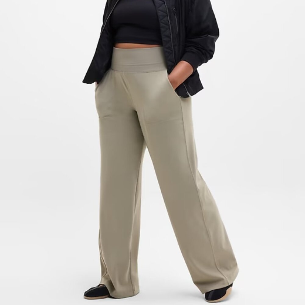 NEW Athleta 2X Willow Venice High Rise Wid Leg Pants Lightweight Wicking